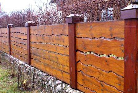 Деревянный забор на даче своими руками, фото