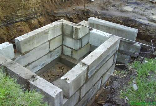 Пошаговое строительство погреба из блоков